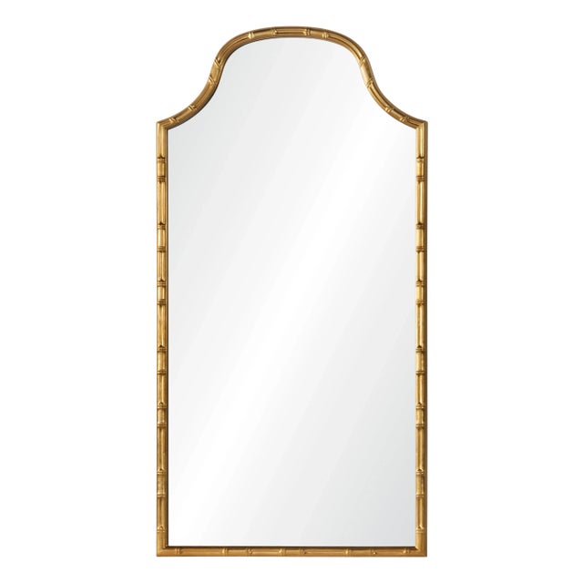 Traditional Celerie Kemble for Mirror Home Aged Gold Leaf Mirror For Sale - Image 3 of 3