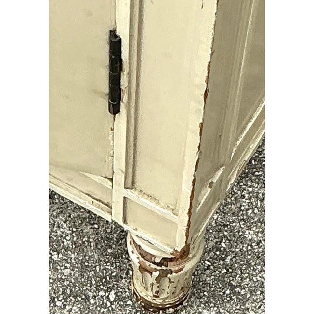 Vintage Banana Leaf Hand Painted Cabinet For Sale - Image 12 of 14