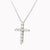 1990s Tiffany & Co. Platinum & Diamond Pendant Cross 16-Inch Necklace For Sale - Image 5 of 18
