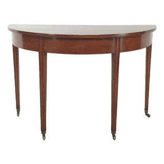 Georgian Demilune Table, England Circa 1800 For Sale