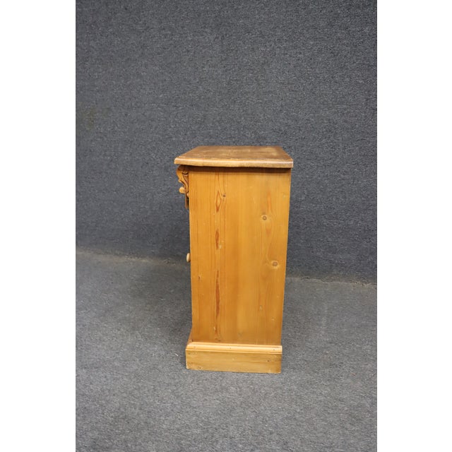 Antique Scandinavian Pine One Drawer Cabinet Nightstand For Sale - Image 11 of 12