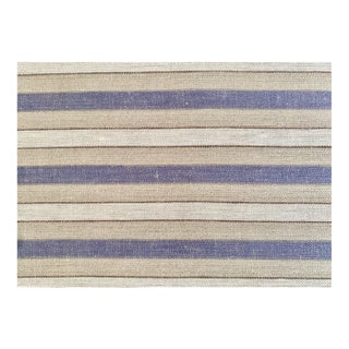 Plum Textiles Senora Blue Linen For Sale