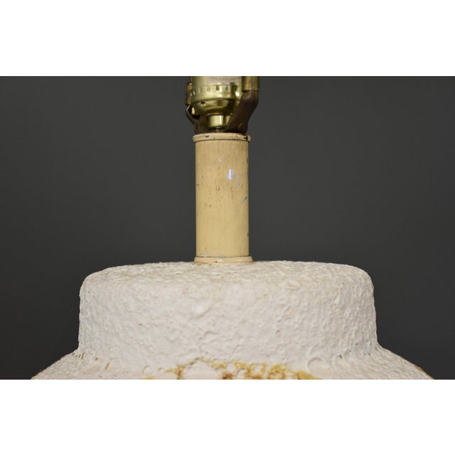 Modern 1970s Modern Drip Glaze Ceramic Lamp For Sale - Image 3 of 6