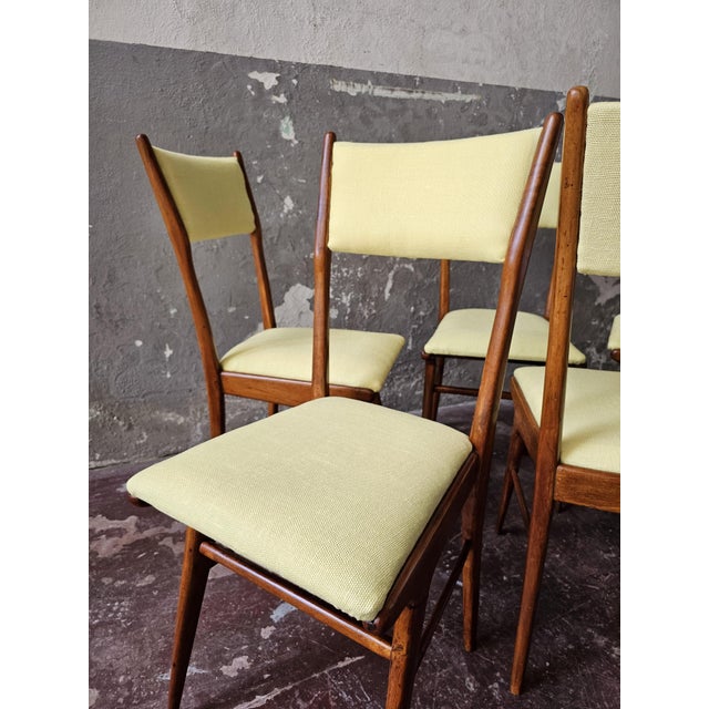 Vintage Italian Chairs by Carlo De Carli, 1950s, Set of 6 For Sale - Image 6 of 10