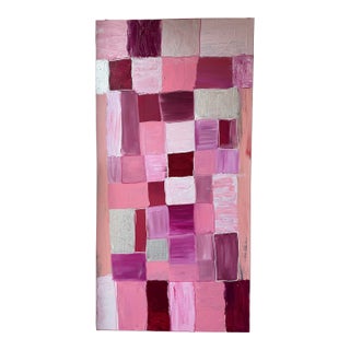 Large, Modern Abstract Acrylic Painting on Canvas, Signed, Dated For Sale
