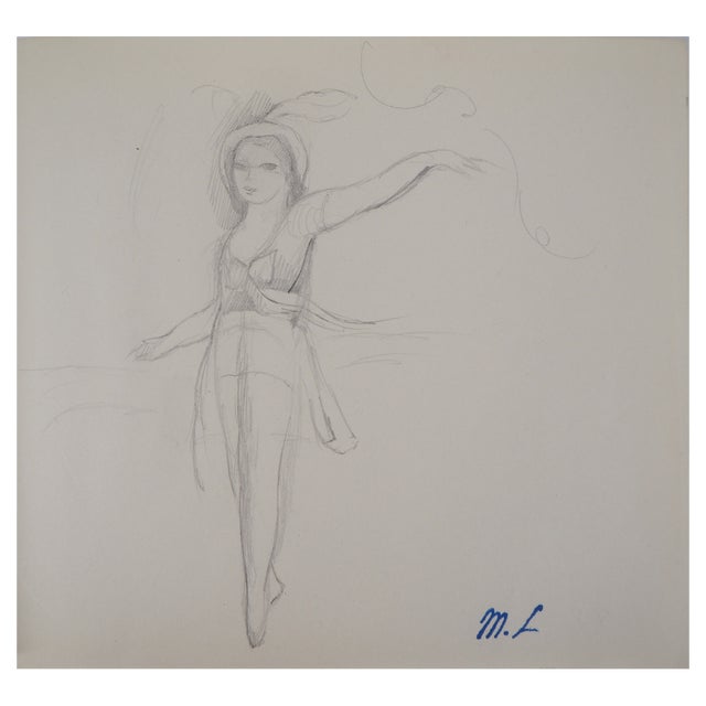 Marie Laurencin, Dancer, Original Pencil Drawing For Sale