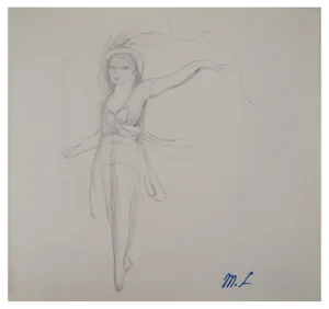 Marie Laurencin, Dancer, Original Pencil Drawing
