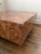 1970s Burl Wood Veneer Square Block Coffee Table on Plinth Base For Sale - Image 4 of 4