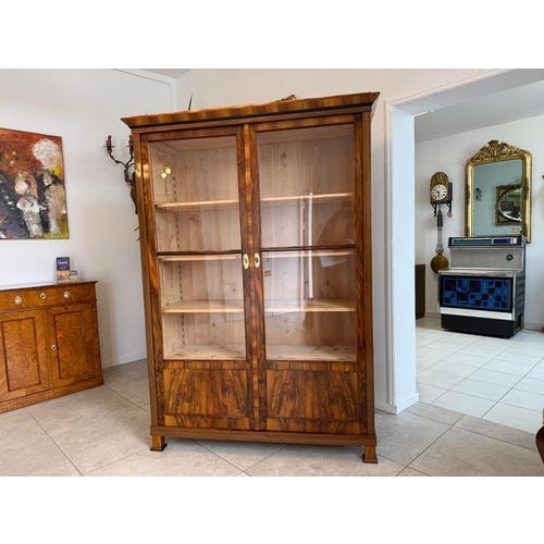 Antique Biedermeier Display Cabinet For Sale - Image 13 of 18