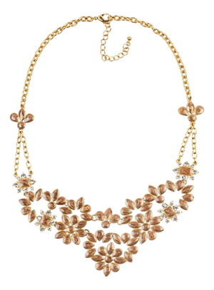 Miriam Salat MRM bijoux retro ball room necklace set with white topaz
