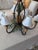A genuinely one-of-a-kind piece. This six-arm British Colonial chandelier is distinguished not only by its exceptional...