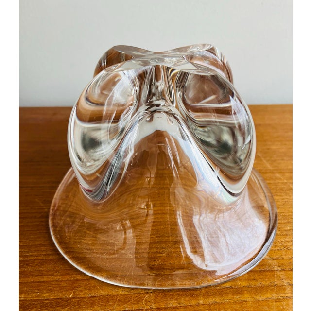 Glass Vintage Scandinavian Art Glass Bowl Vessel For Sale - Image 7 of 7