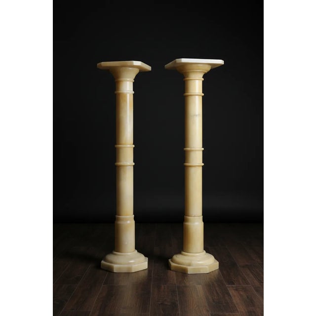 Onyx Columns, 1960s, Set of 2 For Sale - Image 9 of 12