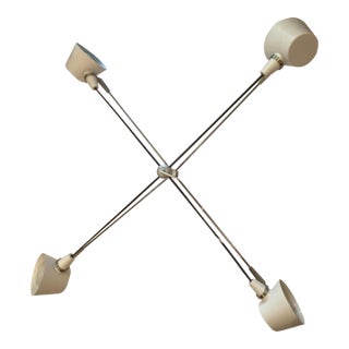 Modern Brendan Ravenhill White Quad Pendant Light Fixture For Sale