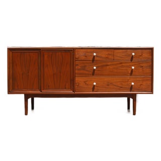 Kipp Stewart & Stewart MacDougall for Drexel Declaration Mid-Century Walnut Dresser | 10 Drawers | Circa 1950s For Sale