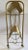 Vintage MCM Gold Metal Two Tier Record Rack Holder For Sale - Image 4 of 6