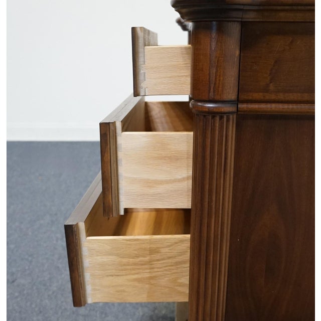 Wood Stanley Furniture Solid Cherry Italian Inspired Traditional 28" Three Drawer Nightstand 339-13-80 For Sale - Image 7 of 13