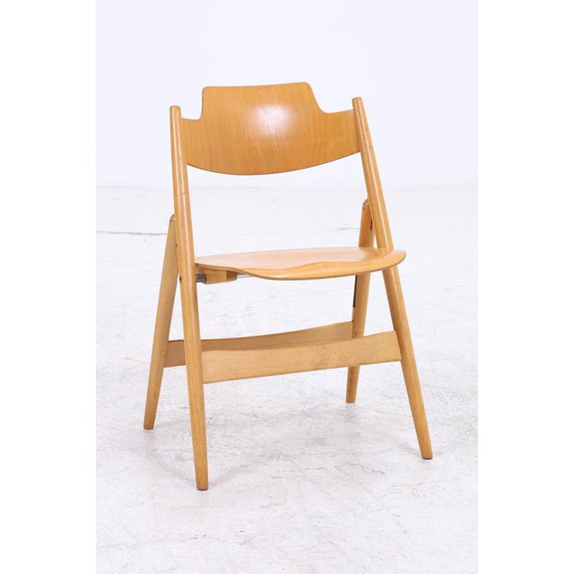 2000 - 2009 SE 18 Folding Chairs by Egon Eiermann for Wilde + Spieth, Set of 4 For Sale - Image 5 of 17