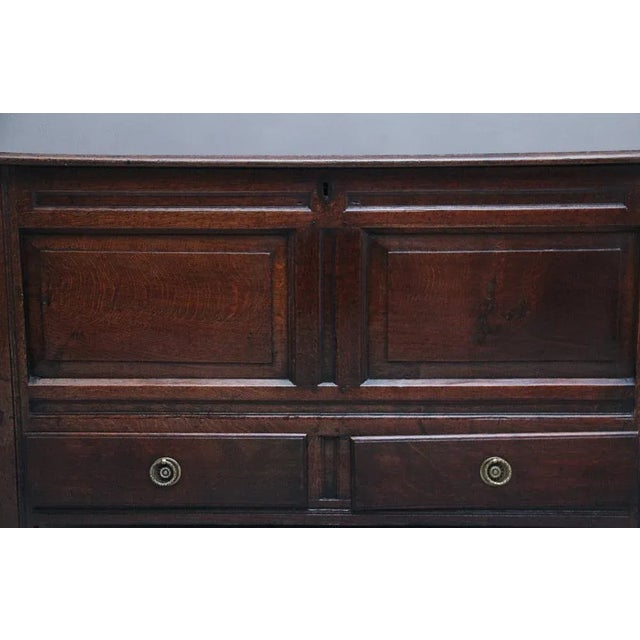 18th Century Oak Mule Chest, 1750s For Sale - Image 12 of 13