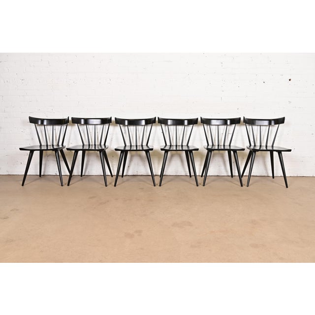 Paul McCobb Planner Group Mid-Century Modern Spindle Back Dining Chairs, Set of Six For Sale - Image 14 of 14