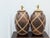 These large potter vase converted into table lamps with woven rattan rope make them a perfect decorative piece for any...