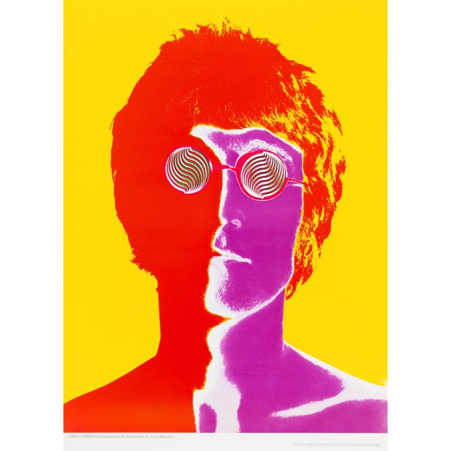 Postmodern John Lennon Original Vintage Poster by Richard Avedon for Look magazine, 1967 For Sale - Image 3 of 3