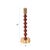 Sharma Crimson Gold Rounded Candlestick- Tall For Sale - Image 11 of 11