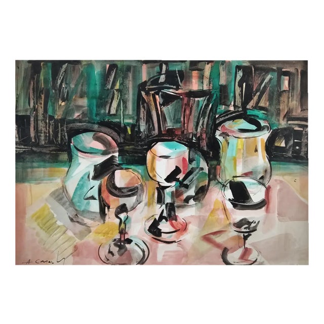 Amadeu Casals, Untitled, 1998, Mixed Media on Paper For Sale