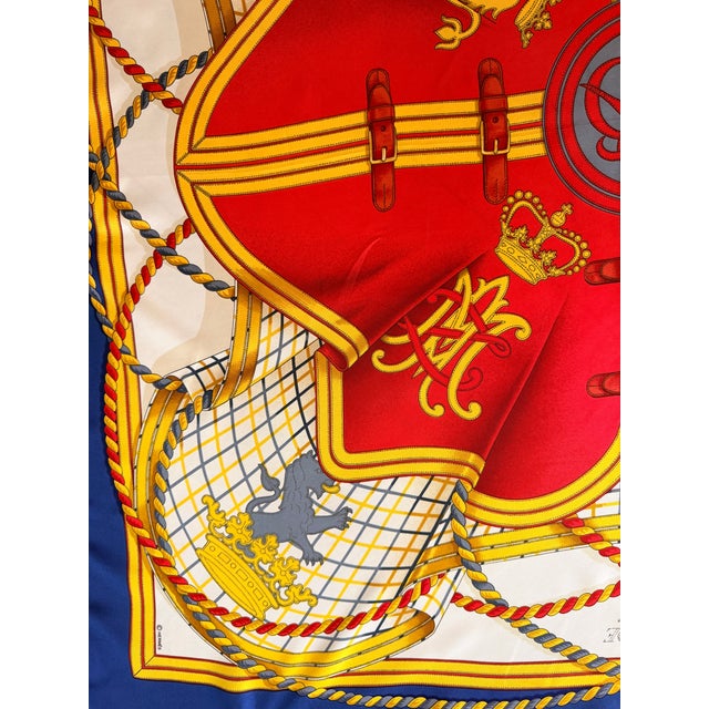Hermès Grande Tenue 1998 Silk Scarf Designed by Henri D’Origny For Sale - Image 12 of 12