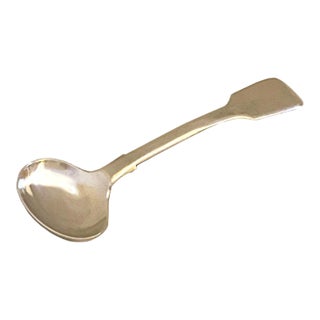 Vintage Sterling Silver Sugar Ladle Old English Tipt Pattern Fully Marked For Sale