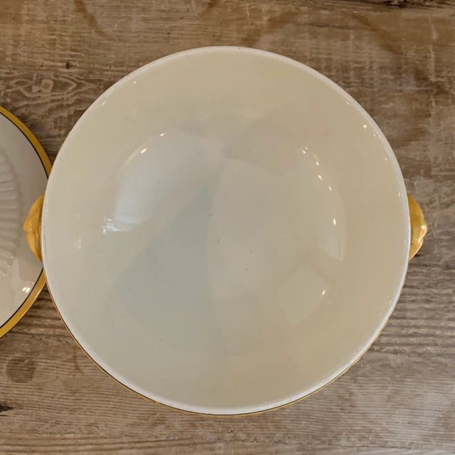 Wedgwood Antique Wedgwood Yellow and Creamware Lidded Vessel For Sale - Image 4 of 9