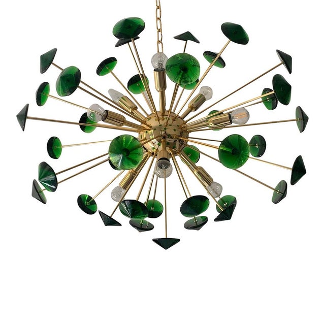 Murano Glass Sputnik Multicolors Italian Handmade Chandelier from Simoeng For Sale - Image 14 of 14