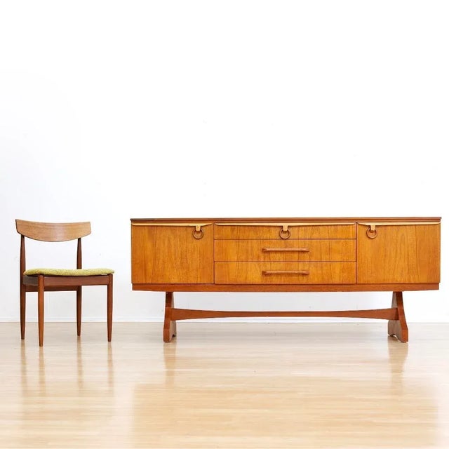 1960s 1960s Mid Century Teak Credenza by Beautility, Attributed For Sale - Image 5 of 10