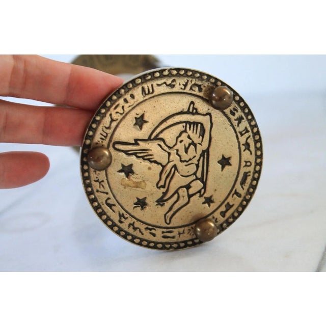 Vintage Solid Brass Hour Glass or Sand Timer For Sale In Milwaukee - Image 6 of 7