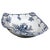 Blue First Period Worcester Porcelain Pine Cone Pattern Shaped Basin For Sale - Image 8 of 15