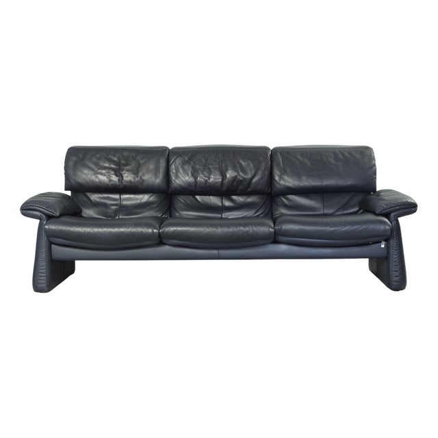 Three-Seater Leather Sofa from Erpo Int., 2000s For Sale