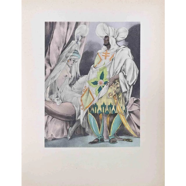 Umberto Brunelleschi, Harem, Lithograph, 1930s For Sale
