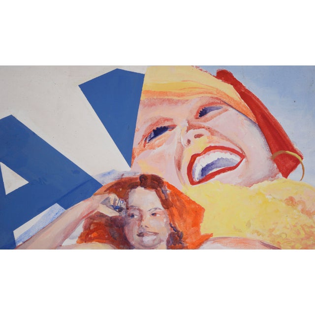 1970s Red Head Madame- Original 1975 Acrylic by Patricia Gren Hayes For Sale - Image 5 of 9