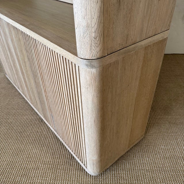 Reed 4 Shelf Oak Bookcase - Natural For Sale - Image 11 of 12