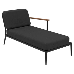 Nature Black Left Chaise Lounge by Mowee