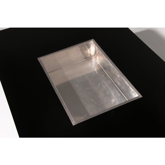 Black Vintage Coffee Table, Italy, 1970s For Sale - Image 8 of 10