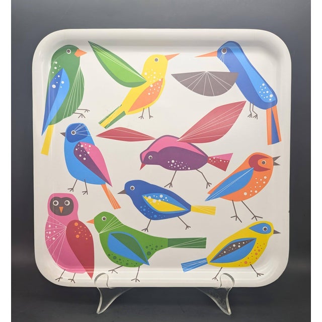 Offered is an Ikea brand BÄRBAR melamine square-shaped plastic serving tray designed by Edholm Ullenius and made in...