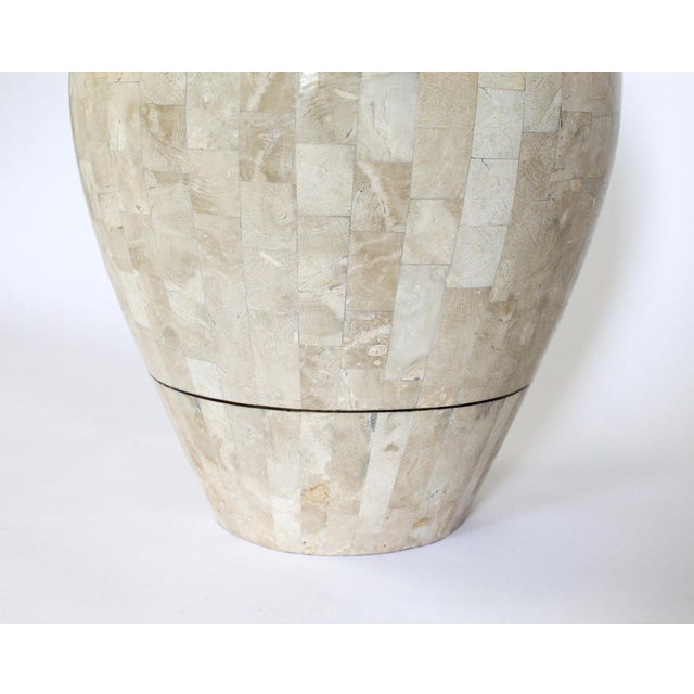 Late 20th Century Late 20th Century Post-Modern Tessellated Stone Floor Vase For Sale - Image 5 of 8