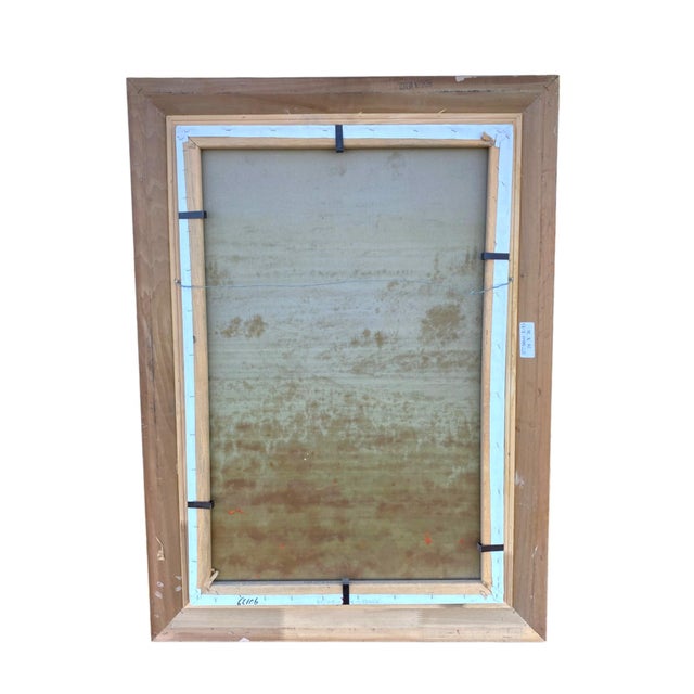 Large Modern Impressionist Oil Painting of Wildflower Field Stream and Mountain For Sale - Image 13 of 13