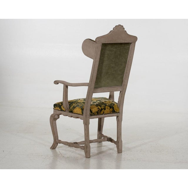 Swedish Wing Back Armchair, 1750s For Sale - Image 10 of 11