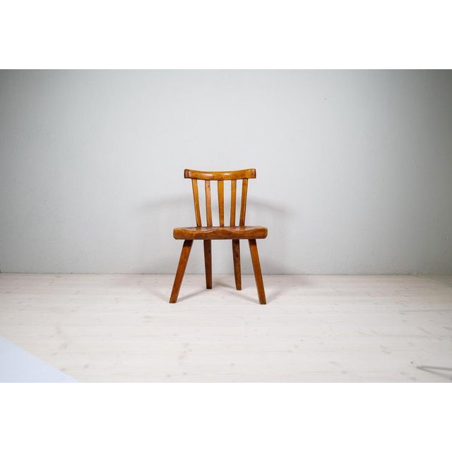 Folk art made in Sweden at its best. This chair with highly appealing shapes and patina. Made in the late 19th century...