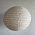 Small Round Japanese-Style Rattan and Natural Linen Pendant Light, 1980s For Sale - Image 13 of 14