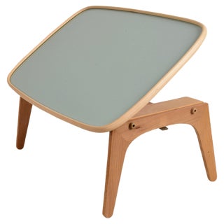 Folding and Adjustable Bed Tray in Laminated Wood by Fratelli Reguitti, Italy, 1950s For Sale