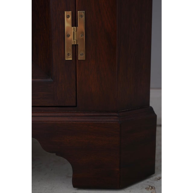 Brown Henkel Harris Mahogany Tall Corner Cabinet For Sale - Image 8 of 18