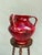 1960s Vintage Oxblood Red Double-Handled Ceramic Urn / Vessel — Asian Chinoiserie Style For Sale - Image 5 of 9